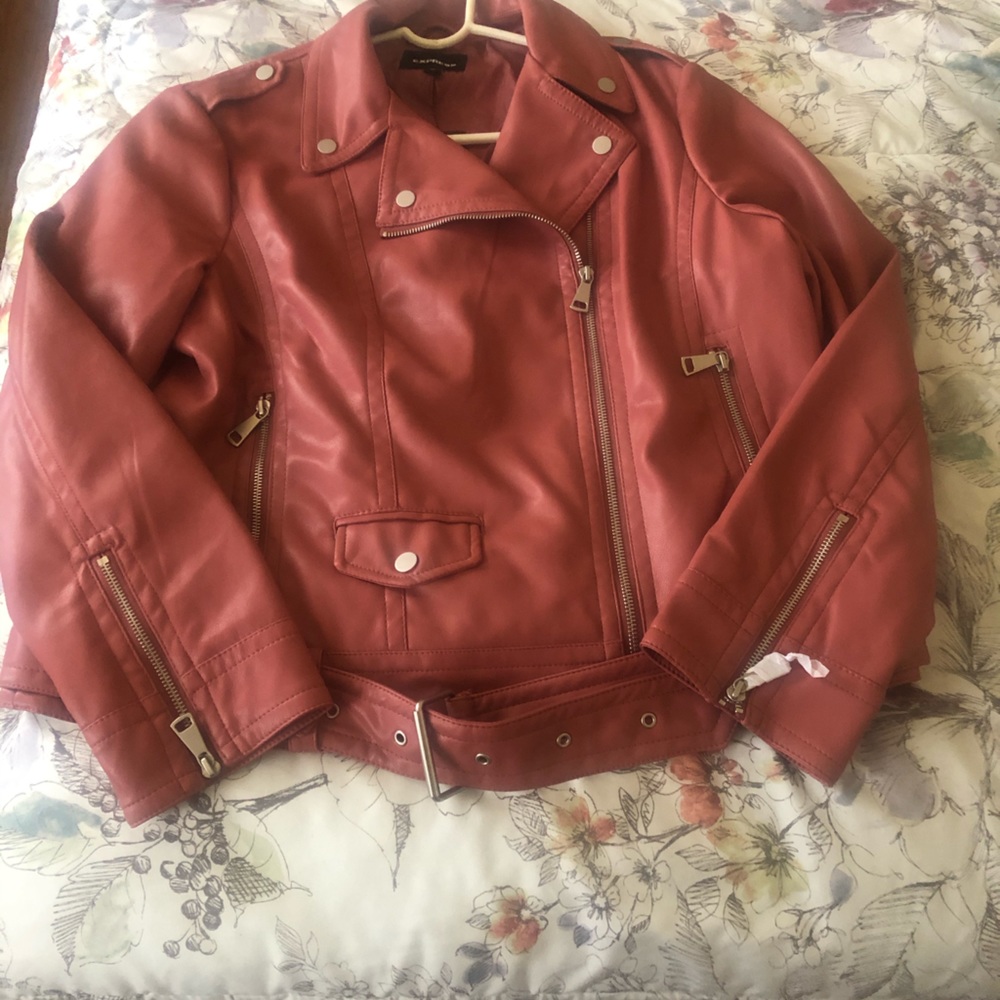 Women’s Vegan Leather Moto Jacket
